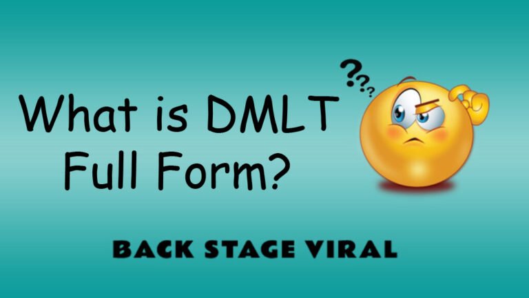 DMLT Full Form