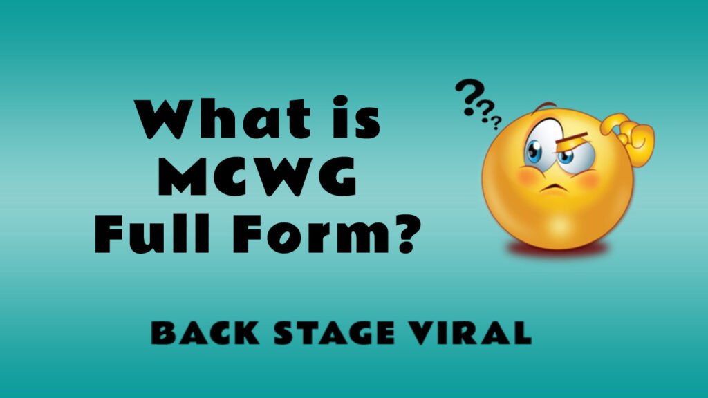 MCWG Full Form