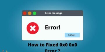 0x0 0x0 Error