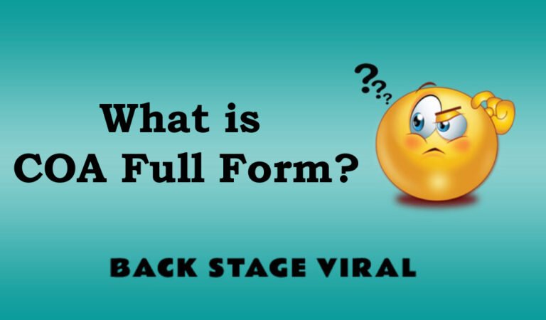 COA Full Form – What is COA Full Form?