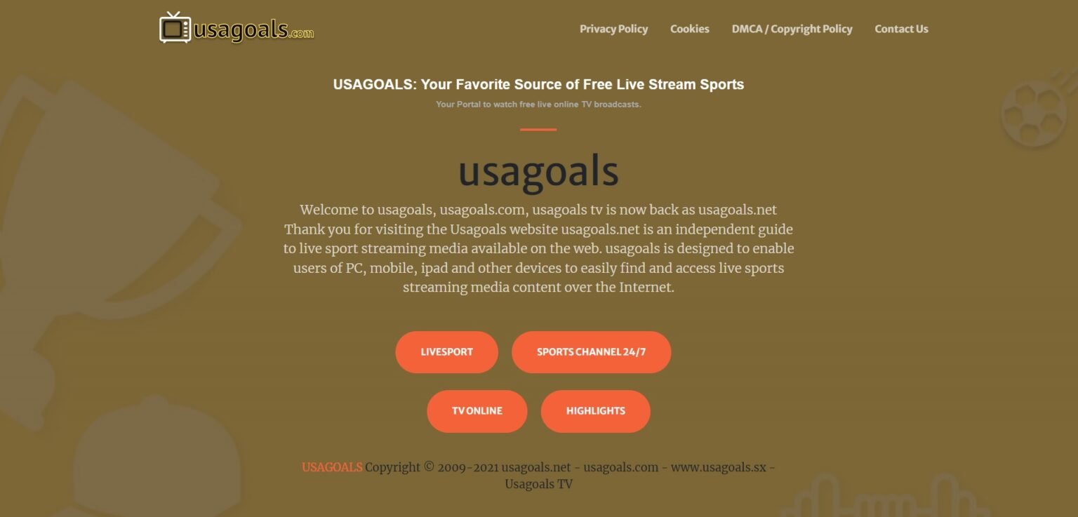 USAGOALS The Best Way to Watch Live Sports Streaming.