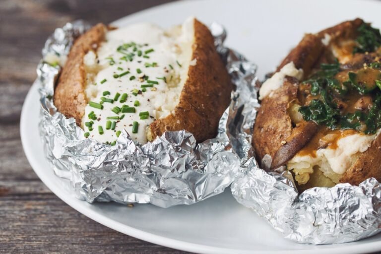 Baked Potato on Grill