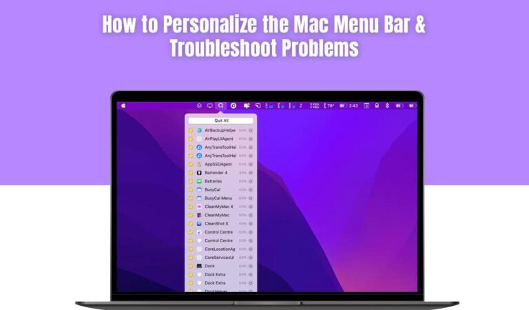 How to Personalize the Mac Menu Bar & Troubleshoot Problems