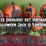 Tim Holtz Ideology 2ct Vintage Style Halloween Jack O Lanterns