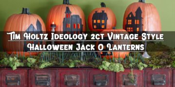 Tim Holtz Ideology 2ct Vintage Style Halloween Jack O Lanterns