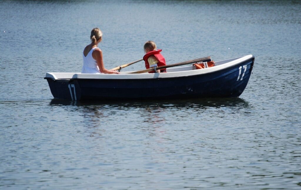 Wooden Rowing Boat