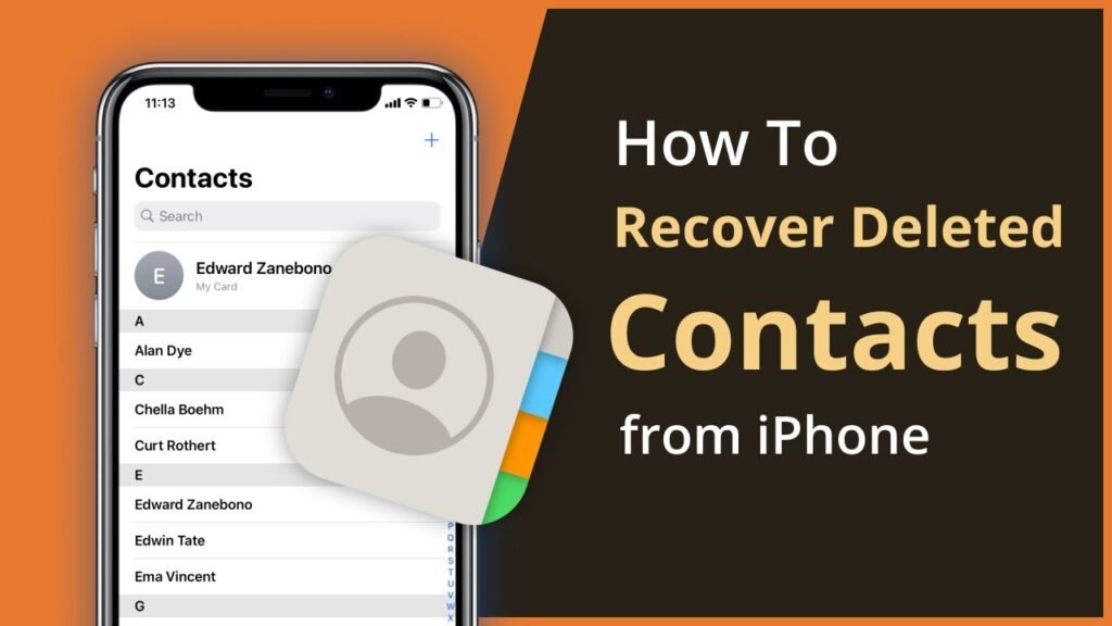 Recover Lost Contacts from iPhone