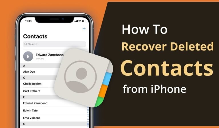 How to Recover Lost Contacts from iPhone?