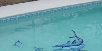 Pool With Shark-Themed