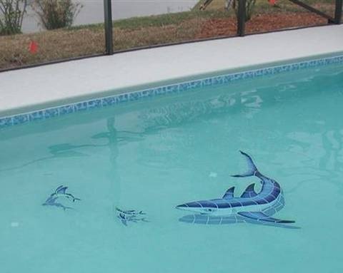 Add Excitement And Elegance To Your Pool With Shark-Themed Mosaics