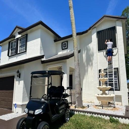 Accordion Hurricane Shutters
