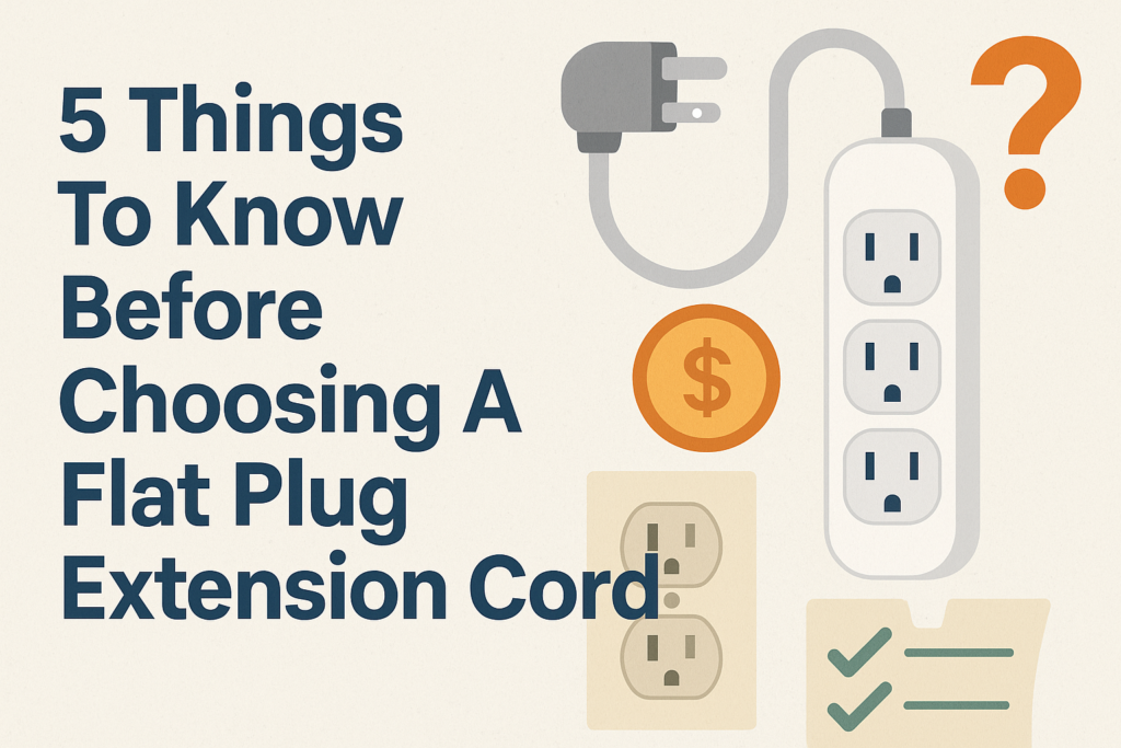 Flat Plug Extension Cord