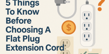 Flat Plug Extension Cord