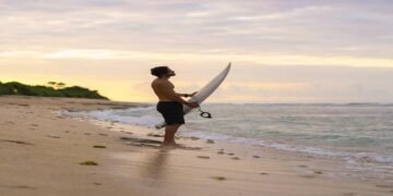 Paddling in Kauai