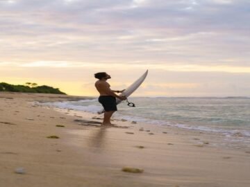 Paddling in Kauai