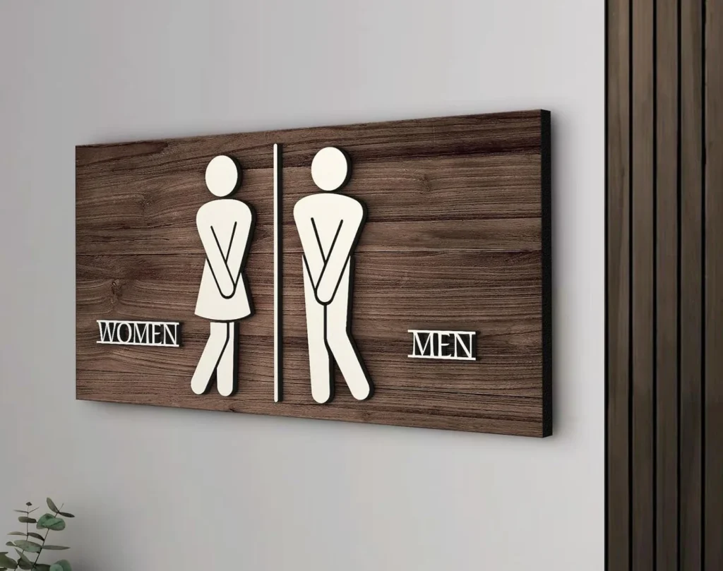 Restroom Signage Frames