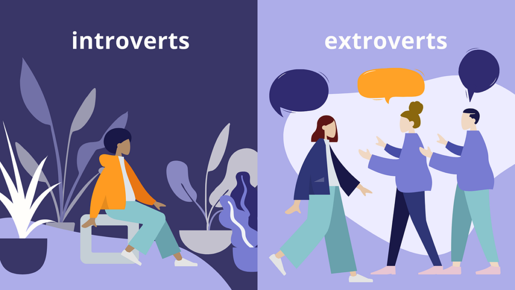 Introverts and extroverts