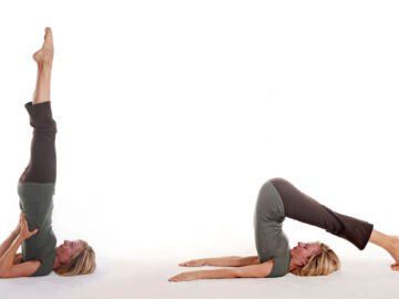 Halasana and Sarvangasana